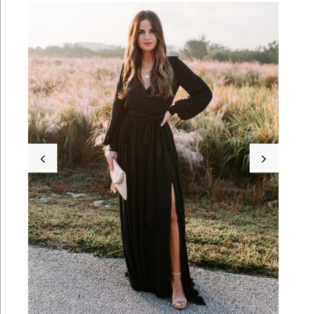VICI long sleeve Diana maxi dress